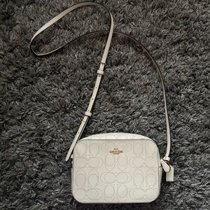 COACH white crossbody bag